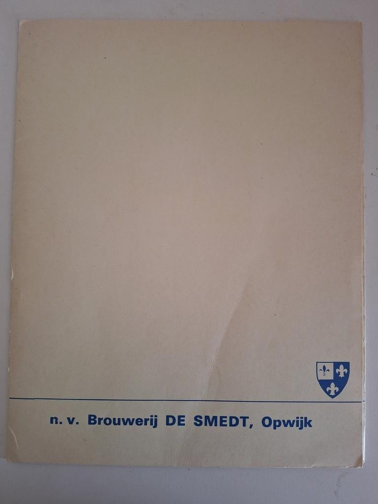 Persbrochure brouwerij De Smedt Opwijk 1984, Verzamelen, Ophalen of Verzenden