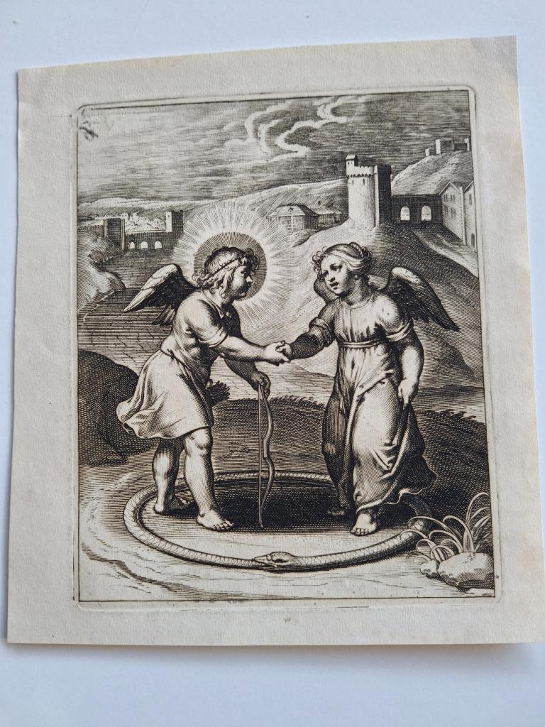 antieke kopergravures Otto van Veen, Ophalen of Verzenden, Van Veen