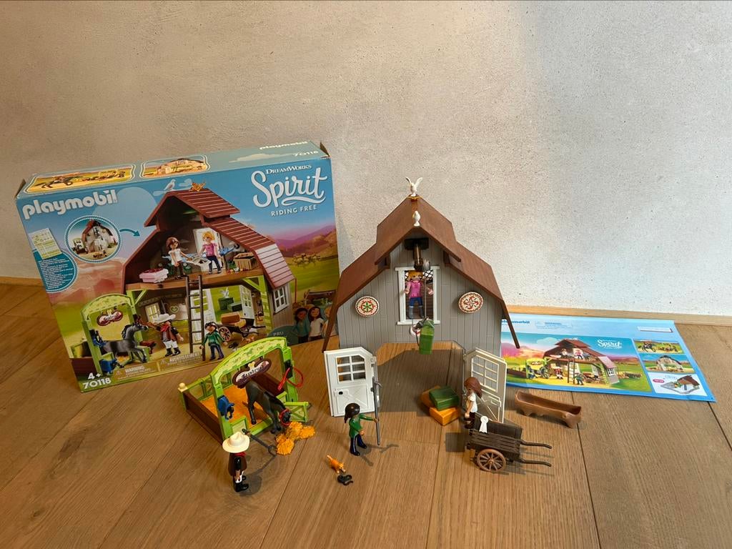 Playmobil - spirit - 70118 - spirit stal paarden, Ophalen