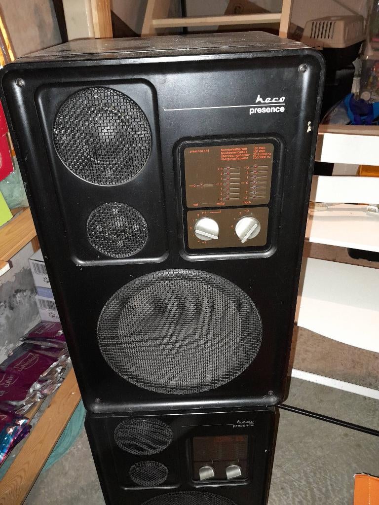 Heco présence 443 luidsprekers, TV, Hi-fi & Vidéo, Enceintes, Enlèvement, Utilisé, Subwoofer