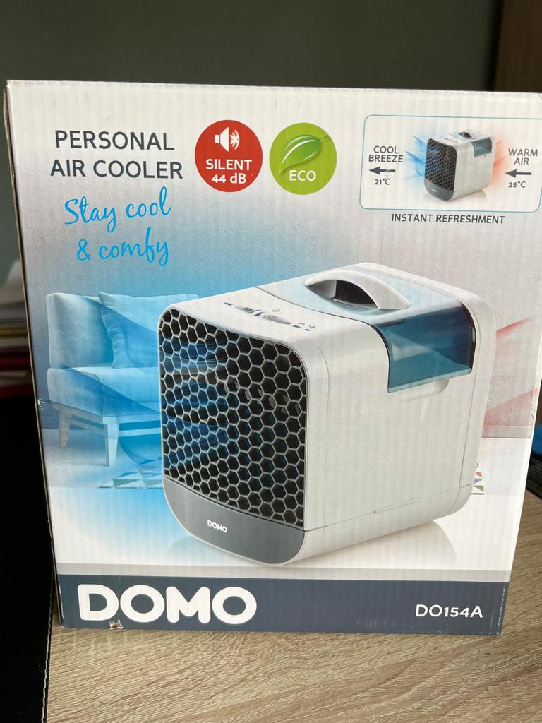 Domo desktop air cooler, Elektronische apparatuur, Ophalen, Tafel- of Grondventilator, Minder dan 60 m³, 2 snelheden