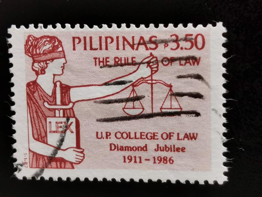 Philippines 1987 - Faculté de droit de l'Université, Enlèvement ou Envoi, Affranchi, Asie du Sud Est