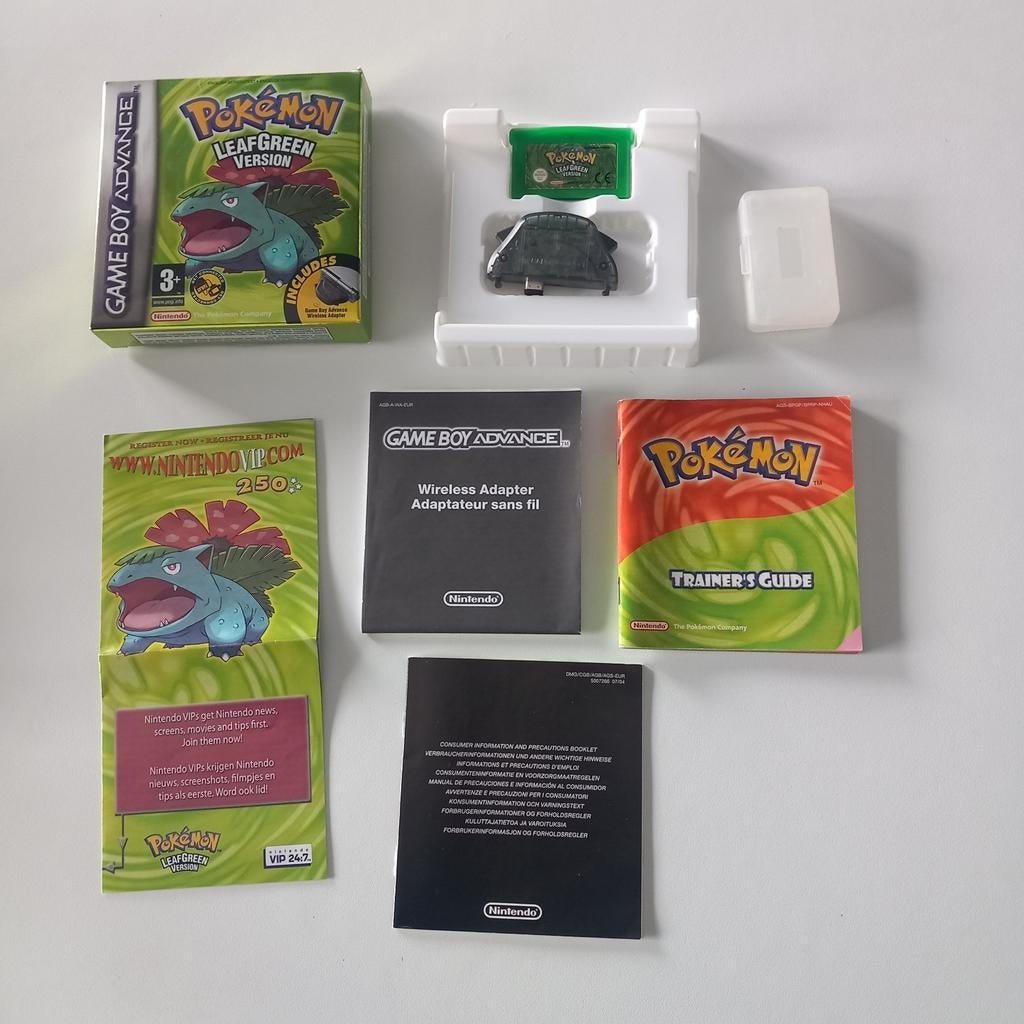 Pokémon Leafgreen version Nintendo gameboy, Ophalen of Verzenden, Zo goed als nieuw