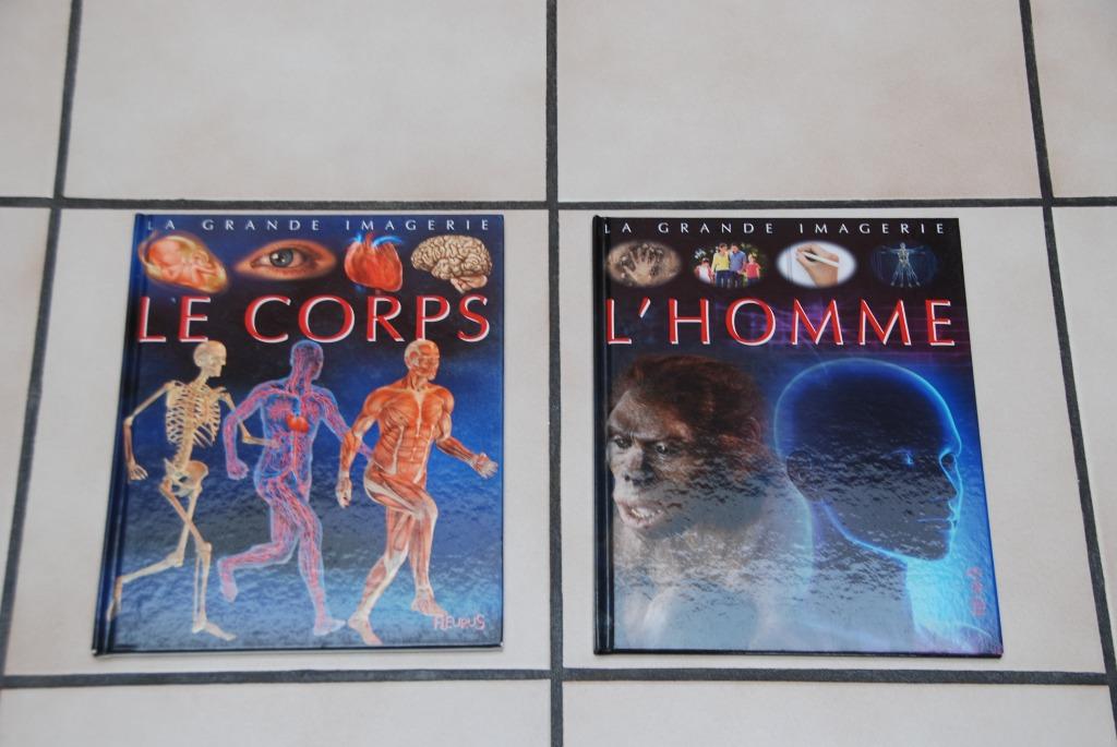 Lot de 2 Livres de La grande imagerie "L'HOMME et LE CORPS, Livres, Enlèvement ou Envoi, Comme neuf, Non-fiction