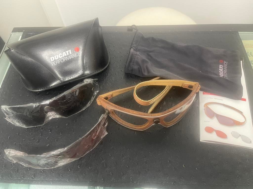 Nieuwe leren Ducati Scrambler bril, Ophalen of Verzenden