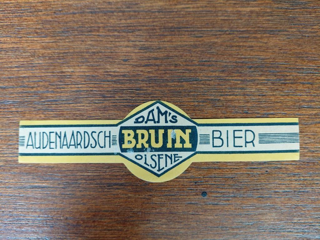 Label de la brasserie Damberd Olsene, Enlèvement ou Envoi, Utilisé, Panneau, Plaque ou Plaquette publicitaire, Autres marques