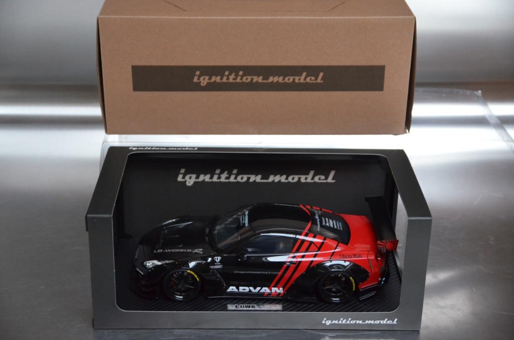 1/18 Nissan GT-R (R35) LB Works ADVAN Ignition, Ophalen of Verzenden, Zo goed als nieuw, Auto, Overige merken