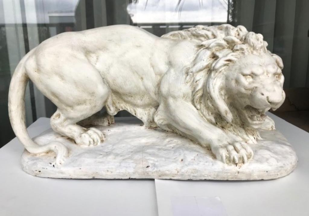 Leeuw Sculptuur naar Barye Terra Cotta 😍😎🤗👀👌, Antiek en Kunst, Handgemaakt, Ophalen of Verzenden, Zoogdier, 20 - 50 cm