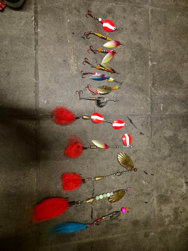 Grote snoek spinners van 8 tot 25 cm, Enlèvement