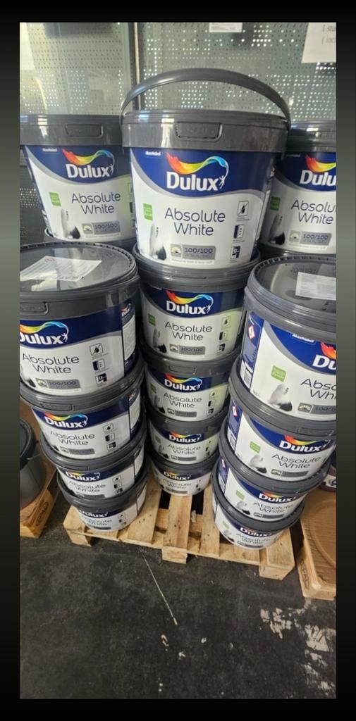 Peinture blanche mat 9l, Enlèvement ou Envoi, Comme neuf, Peinture