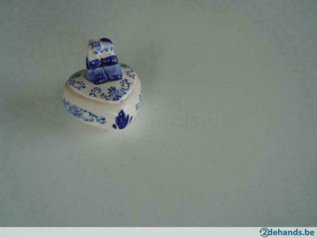 Delfts hartje blauw, Antiek en Kunst, Curiosa en Brocante, Ophalen of Verzenden