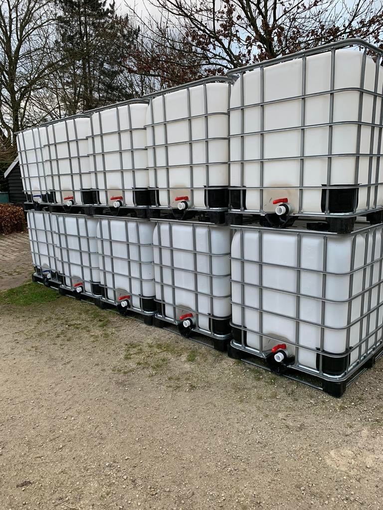 IBC 1000 liter stalen of kunststof pallet !!, Enlèvement ou Envoi, Synthétique
