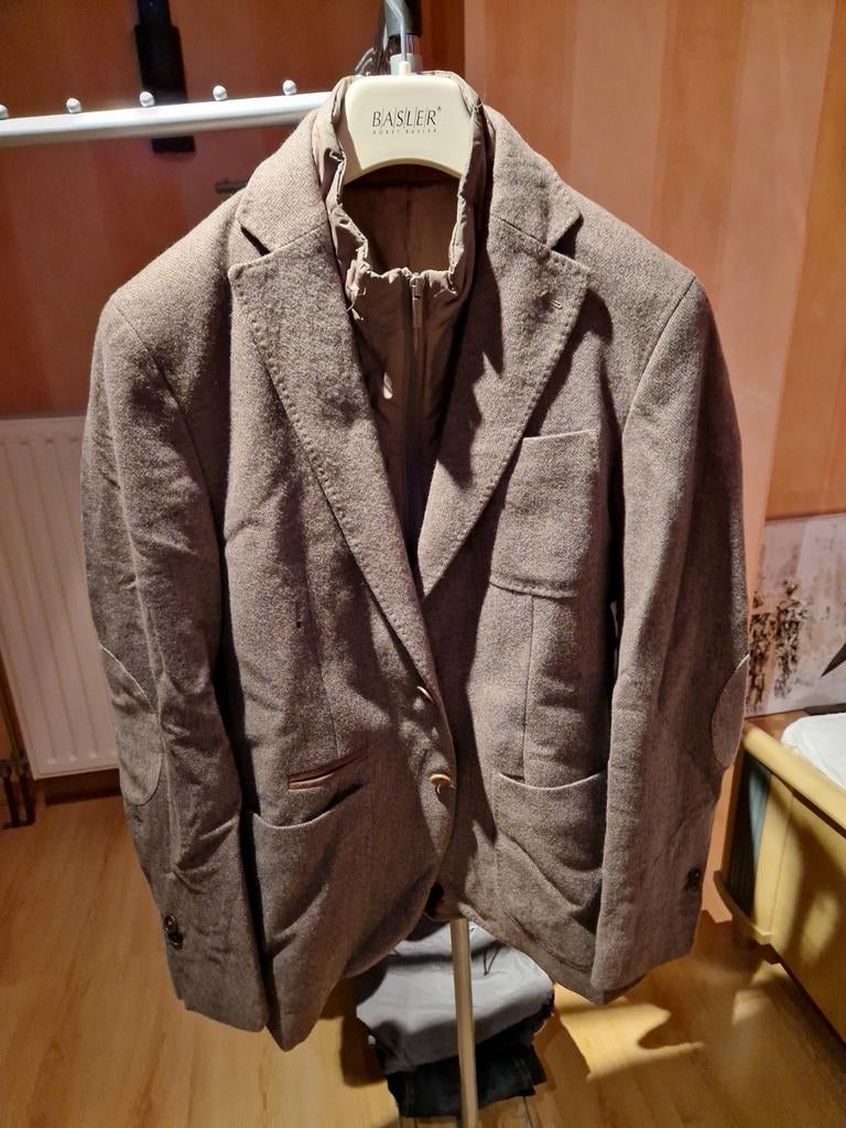 Heren blazer, Massimo Dutti, Beige, Maat 42/44 (L), Ophalen of Verzenden