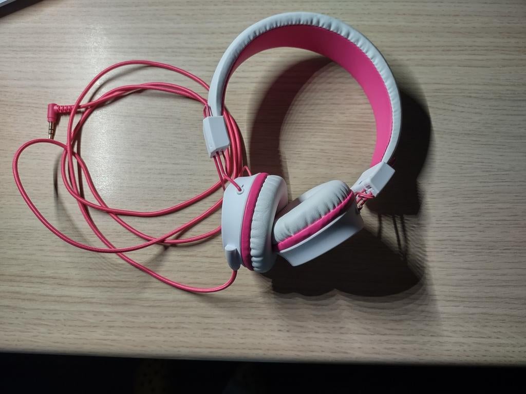 hoofdtelefoon wit/roos voor kind - merk Pulse, Ophalen, Zo goed als nieuw, Over oor (circumaural), Overige merken