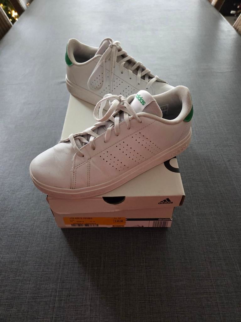 Sneaker - Adidas Advantage groen - maat 37 1/3, Adidas, Gebruikt, Jongen of Meisje, Schoenen