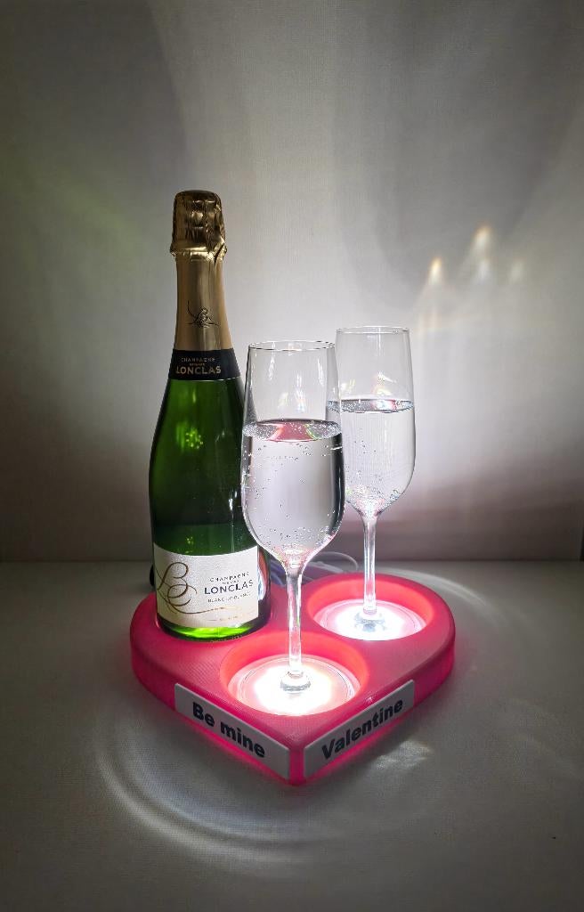 Gepersonaliseerde Wijn- & Champagnehouder met Verlichting, Verzamelen, Wijnen, Nieuw, Champagne, Ophalen of Verzenden