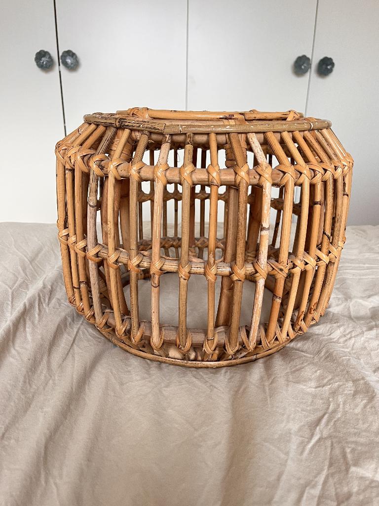 voetbank rotan, Neuf, Osier ou Rotin, Rond, Bohemian