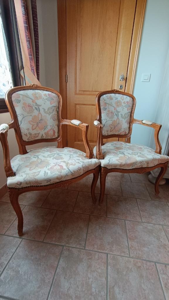 Lot de 2 fauteuils style Voltaire, Ophalen of Verzenden