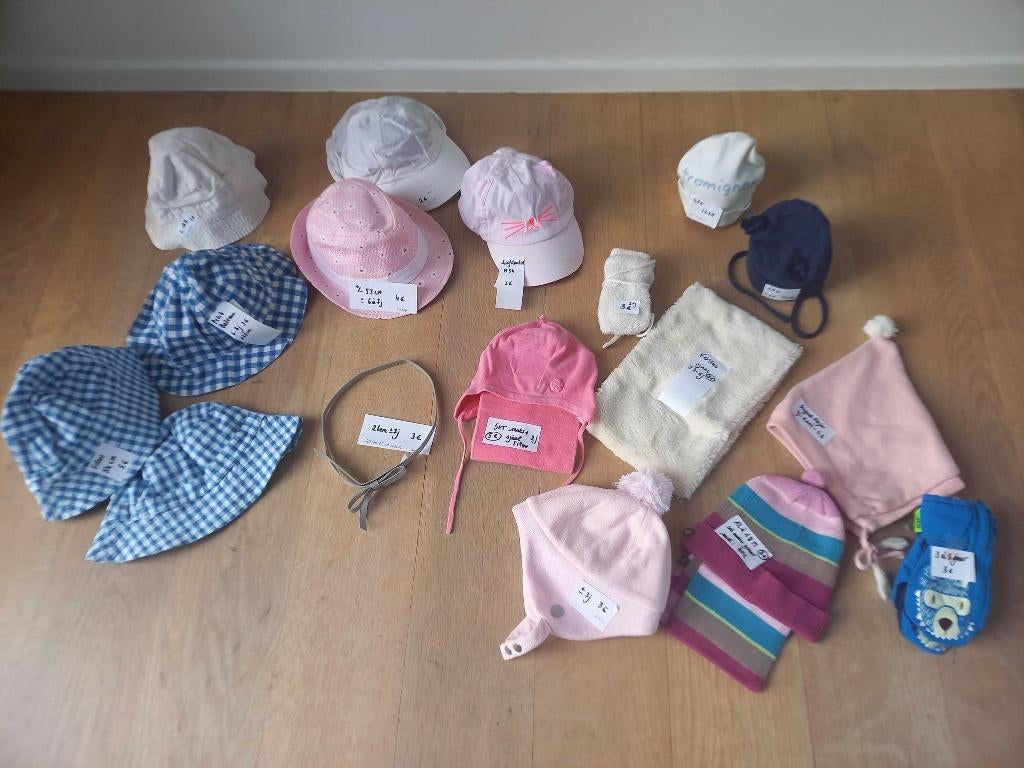Mutsen, sjaals, wanten en zonnehoedjes 3 maand tem 6 jaar, Taille 80, Enlèvement ou Envoi, Ensemble, Filou & Friends
