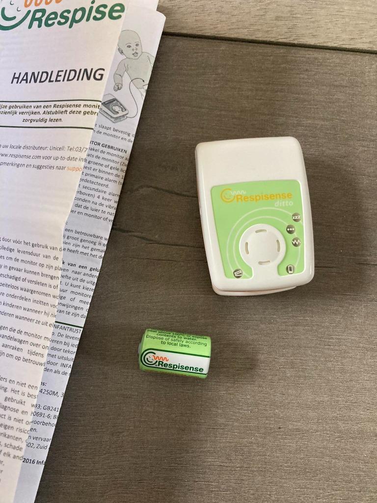 Respisense Ditto bewegingssensor + batterij, Kinderen en Baby's, Ophalen of Verzenden, Zo goed als nieuw