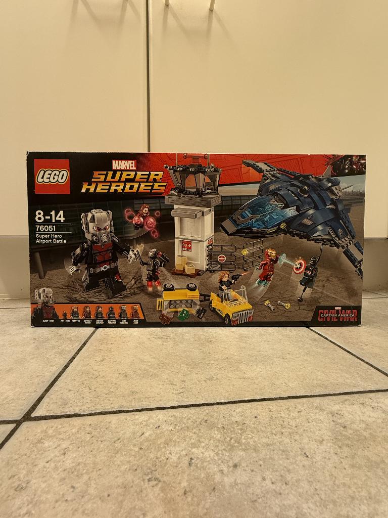 Lego 76051 - Marvel - Super Hero Airport Battle, Kinderen en Baby's, Speelgoed | Duplo en Lego, Ophalen, Nieuw, Complete set, Lego