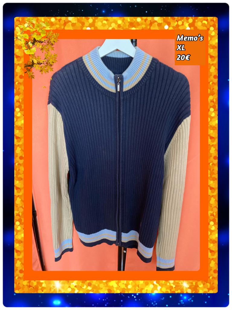 Vest heren XL. Memo’s, Kleding | Heren, Truien en Vesten, Ophalen of Verzenden, Zo goed als nieuw, Beige