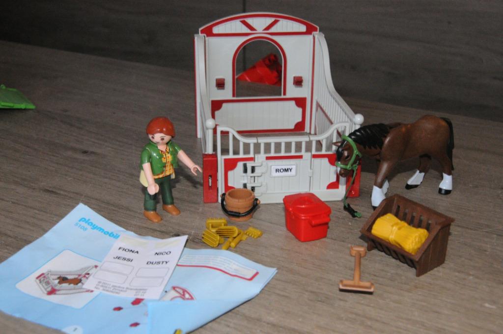 playmobil reeks paardenstal 5108 shire paard compleet, Enlèvement ou Envoi, Comme neuf, Ensemble complet