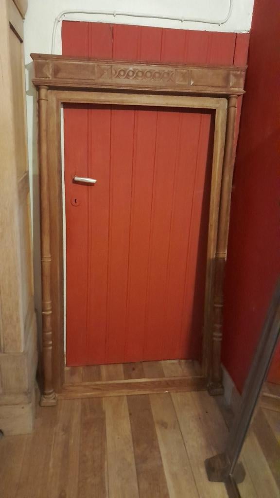 Ancien encadrement pour miroir en bois, Ophalen
