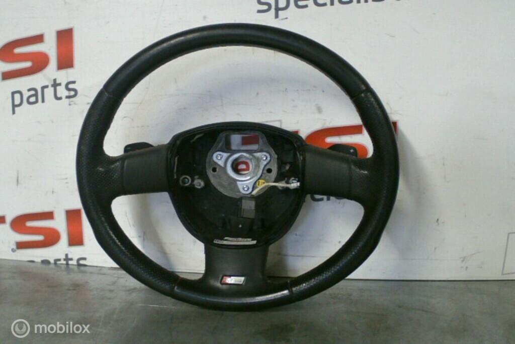 Lederen Stuurwiel + Flippers 8P0419091AL ​Audi A3 8P S-line, Ophalen of Verzenden, Gebruikt, Audi