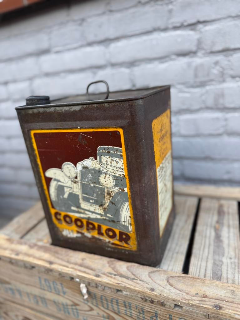 Zeldzaam COOPLOR olie blik, Verzamelen, Ophalen of Verzenden, Gebruikt, Verpakking