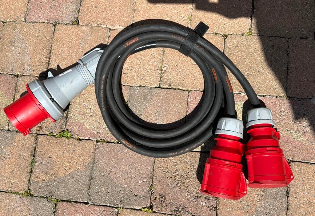 Doublette 1x63A vers 2x32A 2m 5G4, Enlèvement, Neuf
