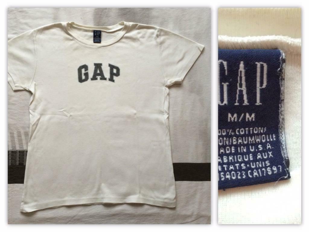 wit t-shirt GAP, medium, Manches courtes, Taille 38/40 (M), Enlèvement ou Envoi, Porté