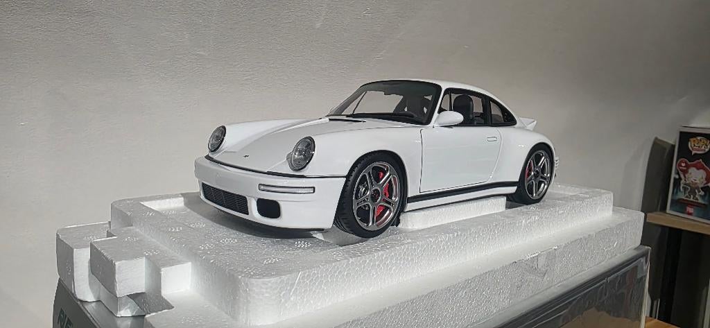 Porsche RUF SCR Bouwjaar 2018 white 1:18 Almost Real, Ophalen of Verzenden, Zo goed als nieuw, Auto, Overige merken