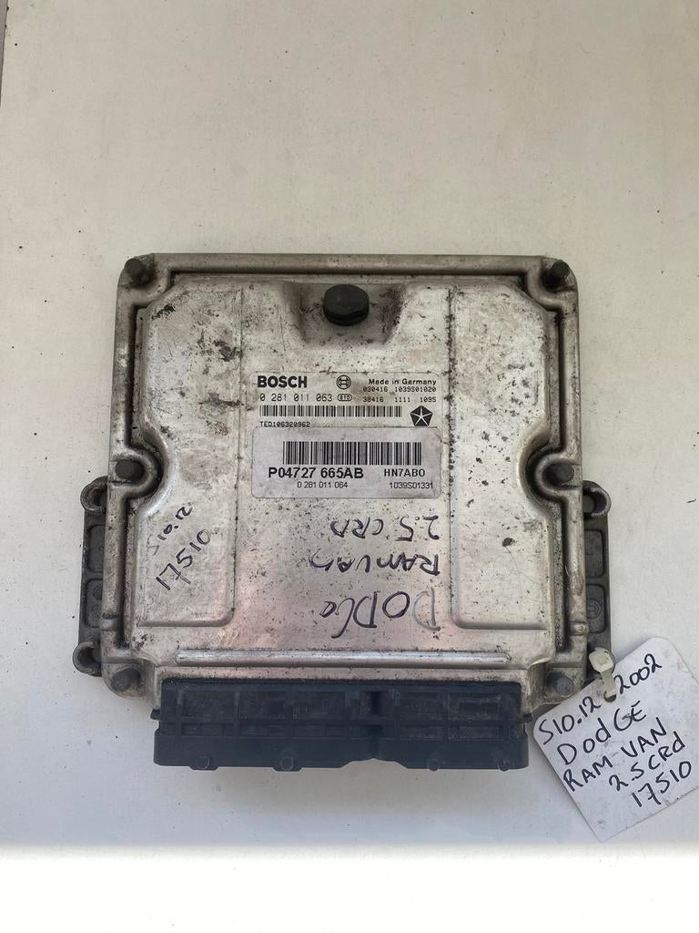 Camionnette Dodge Ram 2.5CRD 0281011063 ECU, Enlèvement ou Envoi, Utilisé, Dodge