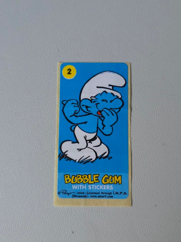 Petit autocollant Schtroumpf Farceur, Envoi, Comme neuf, Schtroumpf Farceur, Autres types