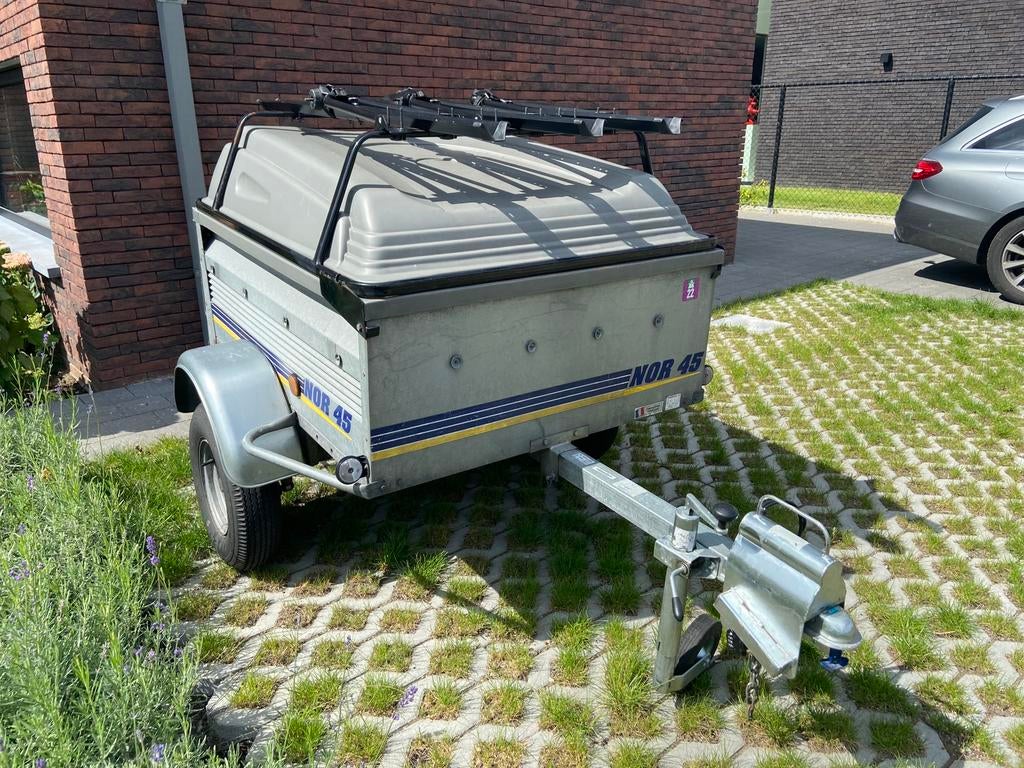 Ruime bagage aanhangwagen te huur aan 10€/dag, Ophalen, Gebruikt
