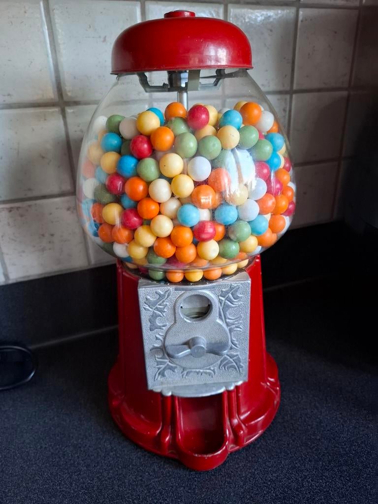 Vintage kauwgomballen machine, Enlèvement, Utilisé