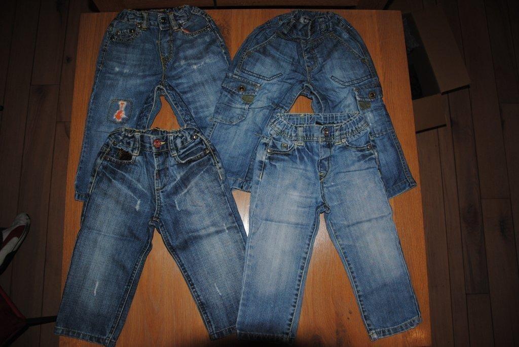 pakket jeansbroeken - maat 80 - 8 stuks, Enfants & Bébés, Vêtements de bébé | Taille 80, Pantalon, Garçon, Enlèvement ou Envoi
