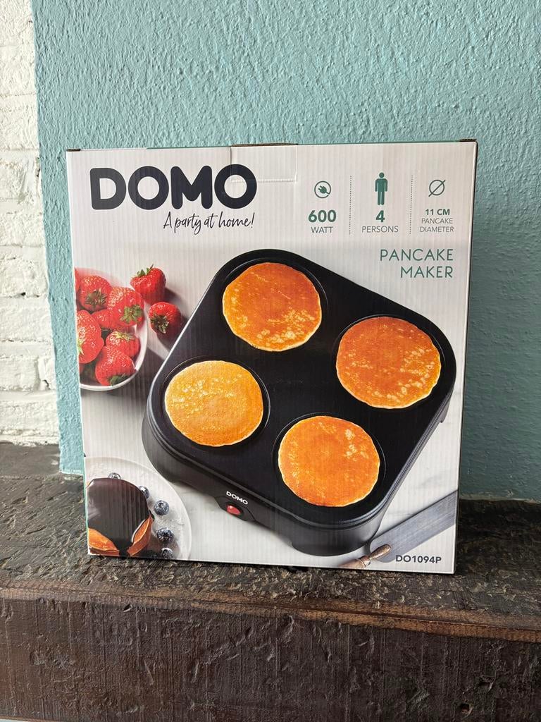 Domo pannenkoekenmaker (NIEUW), Enlèvement ou Envoi, Comme neuf