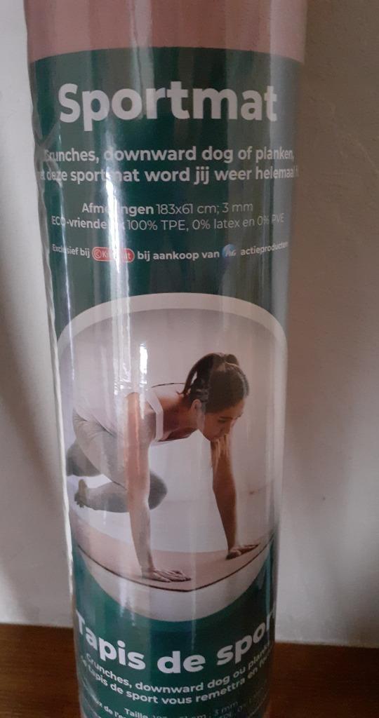 2 Sportmatten/yogamatten -> roze en grijs, Ophalen of Verzenden, Nieuw
