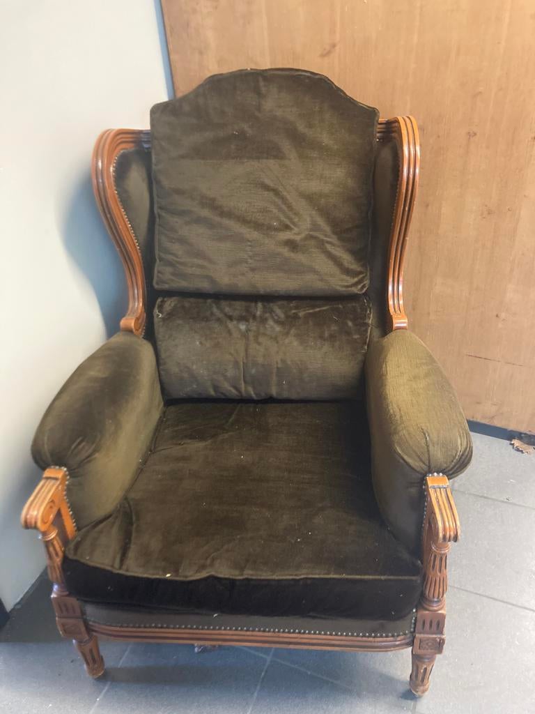 2 antieke fauteuils, Enlèvement, Utilisé