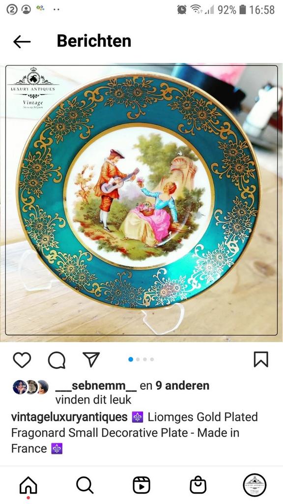Decoratieve Mini Bord, Antiek en Kunst, Ophalen of Verzenden