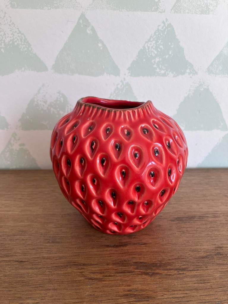 Des Pots - vaasje in vorm aardbei, Huis en Inrichting, Ophalen of Verzenden, Zo goed als nieuw