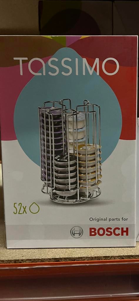 RVS Siemens Tassimo cuphouder voor 52 cups  van metaal, Electroménager, Enlèvement ou Envoi, Neuf