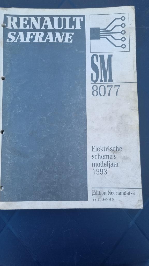 Electrische schema's Renault Safrane (1993 tot 2000), Enlèvement ou Envoi