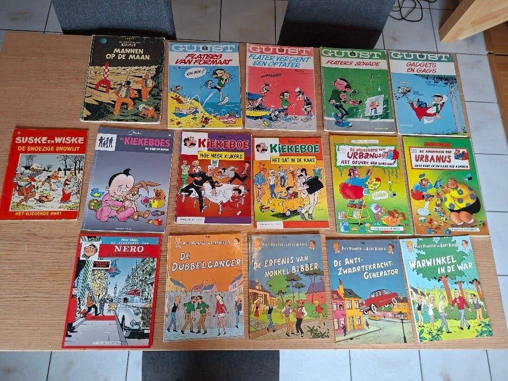 Losse stripverhalen van o.a. Guust Flater, Kiekeboe, Urbanus, Boeken, Stripverhalen, Meerdere stripboeken, Ophalen, Gelezen