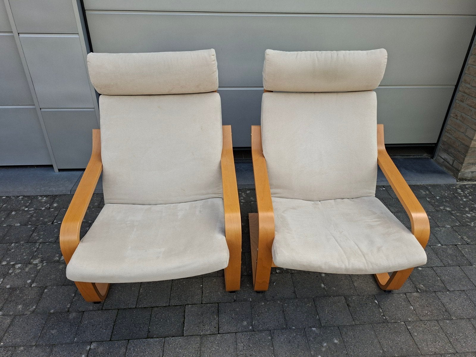 2 sièges Ikea Poang, Maison & Meubles, Chaises, Autres couleurs, Comme neuf, Deux, Enlèvement