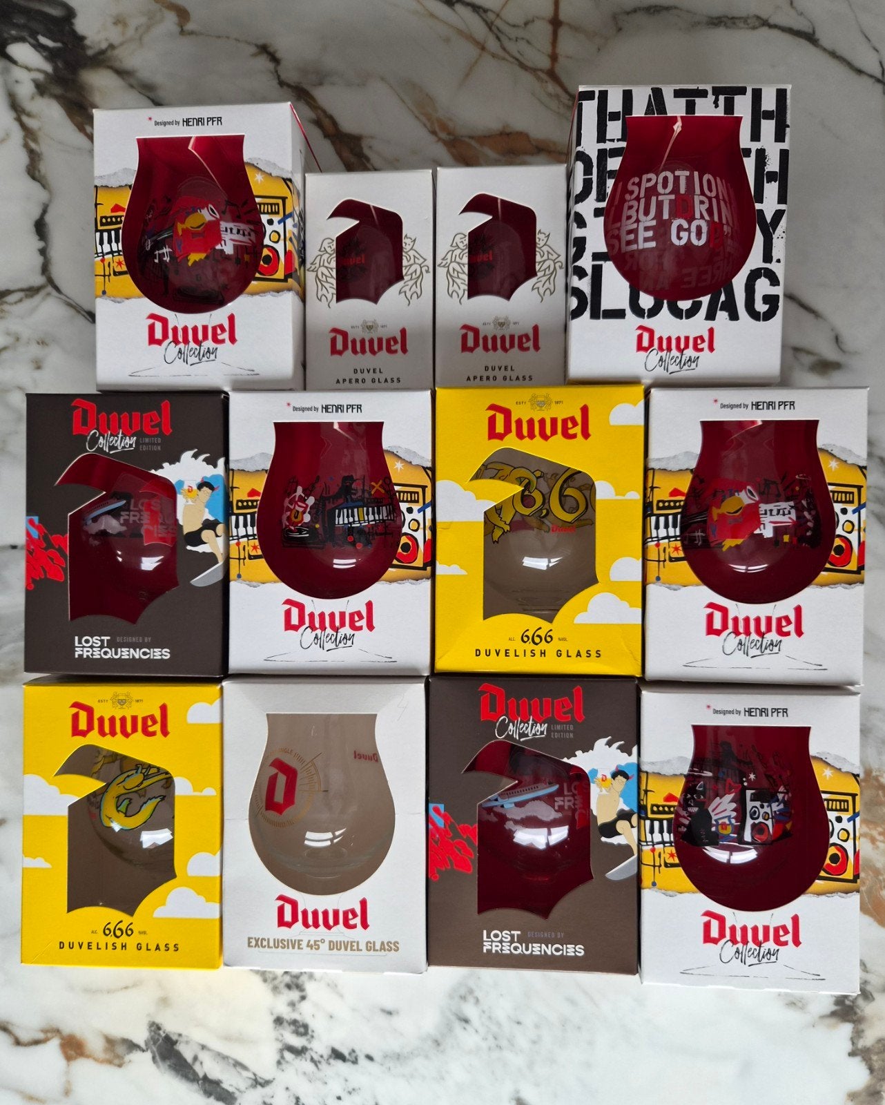 Duvelglazen en Duvel Magritte te koop, Ophalen, Nieuw, Glas of Glazen, Duvel