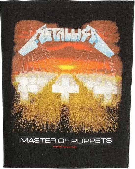 Metallica Master of Puppets Rugpatch officiële merchandise, Ophalen of Verzenden, Nieuw