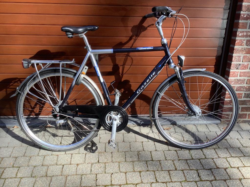 Mooie Herenfiets Gazelle Medeo grote kader 61, Vélos & Vélomoteurs, Vélos | Hommes | Vélos pour homme, Vitesses, Frein à tambour